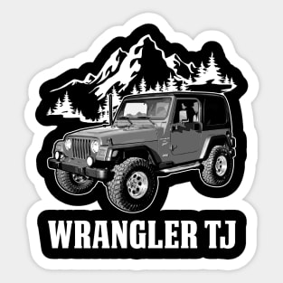 Jeep Wrangler TJ jeep car name Sticker